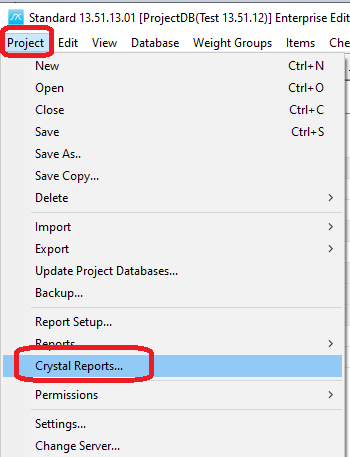 CrystalReports-Menu