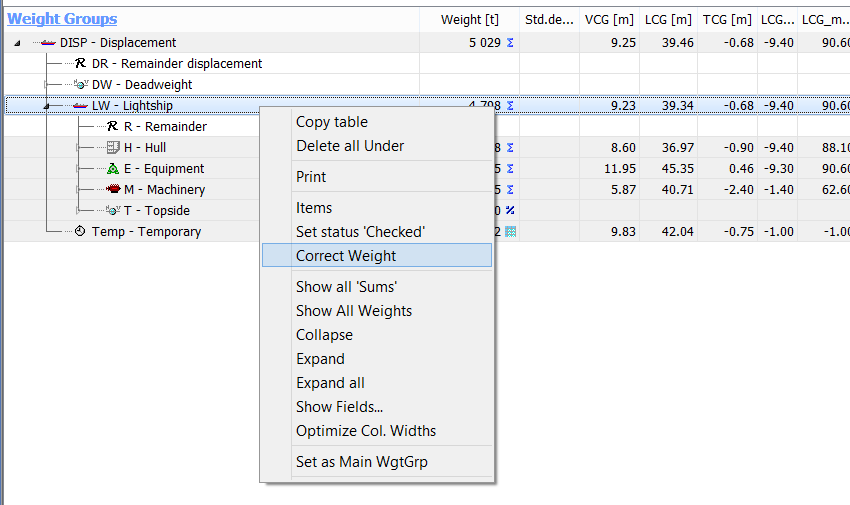 CorrectionWeightWindow